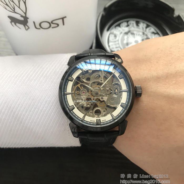 江詩丹頓 Vacheron Constantin 勁爆鏤空設計 全自動機械機芯 精品男士腕表  wssb3541